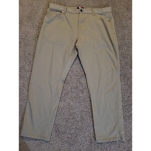 Tommy Hilfiger Mens Pants Khaki 38x28, 5 Pocket, Stretch